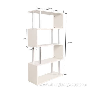 Contemporary and contracted four bookshelves